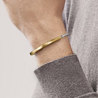 LOCK BRACELET YELLOW AND WHITE GOLD