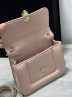 BVL Serpenti Mary Katrantzou Top Handle 19cm Pale Mauve Lambskin GHW 188684