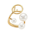 F PEARL GOLD RING