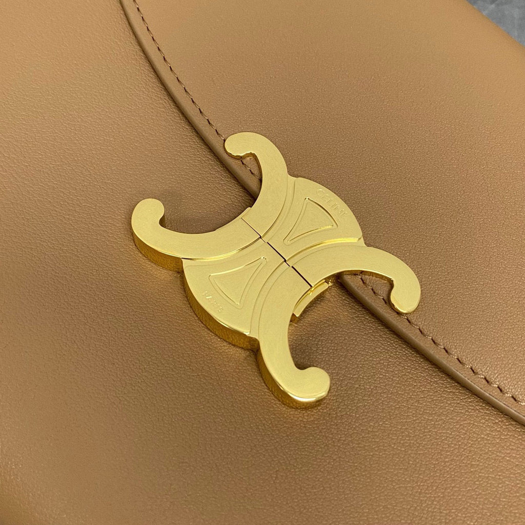 celin medium nino 25cm brown calfskin gold hardware