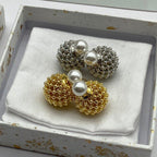 CD TRIBALES PEARL EARRINGS