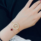 F BRACELET FULL DIAMOND