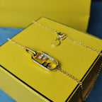 O'LOCK GOLD DIAMOND NECKLACE