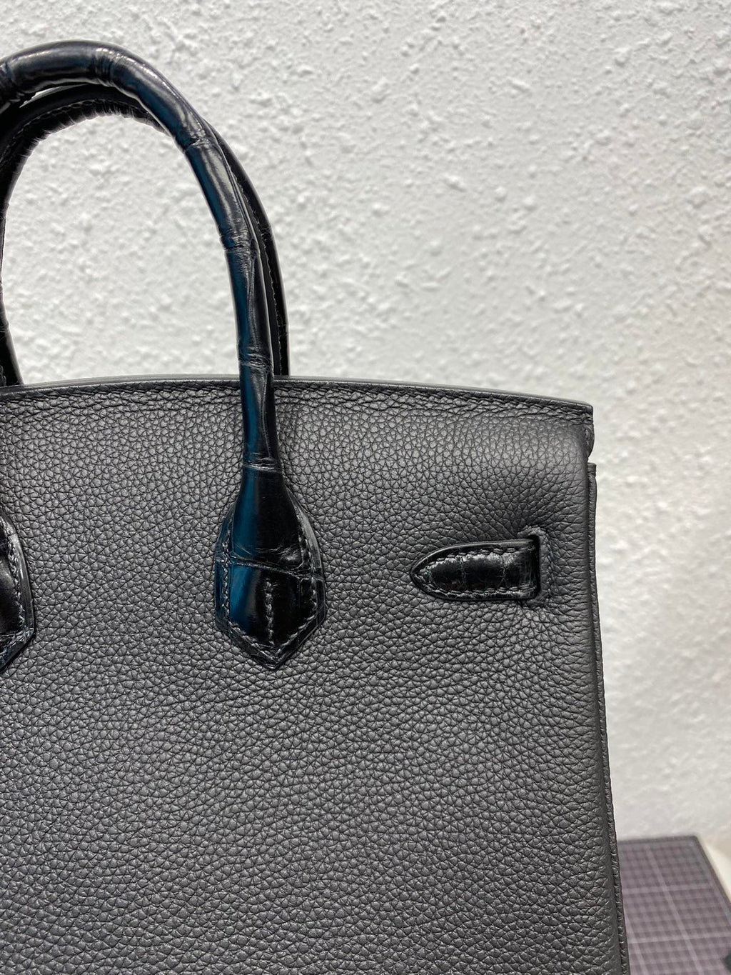 HM BIRKIN 30CM BLACK CROCODILE AND TOGO LEATHER GOLD HARDWARE