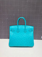 HM BIRKIN 30CM CLOUD BLUE OSTRICH LEATHER GOLD HARDWARE