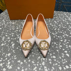 LV MET FLAT BALLERINA BEIGE