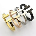 T SQUARE OPEN BRACELET