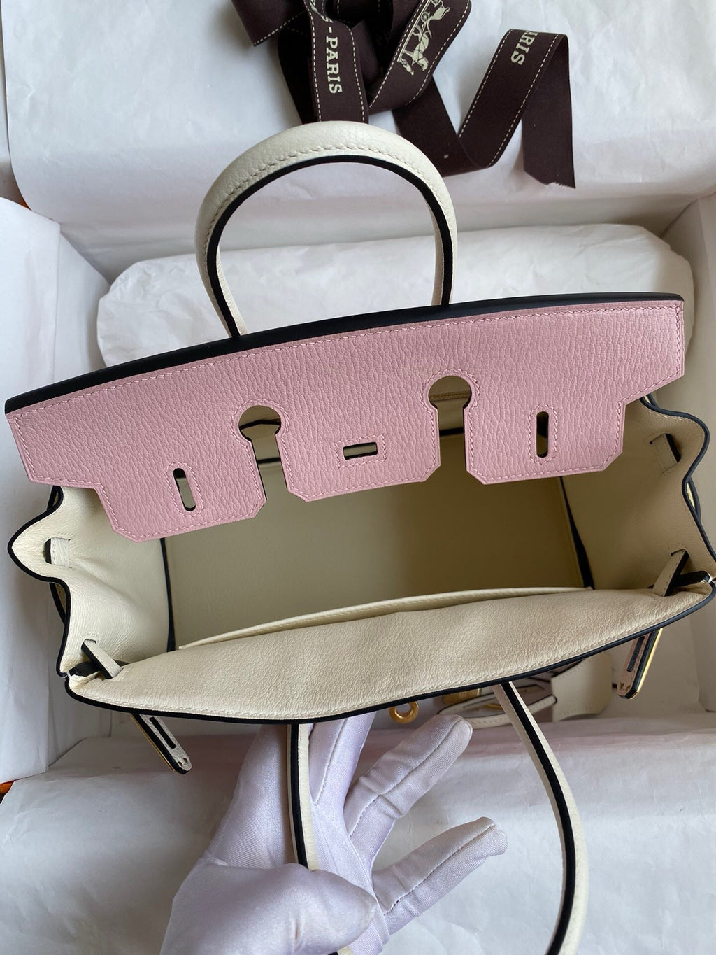 HM BIRKIN 25CM LIGHT PINK CHEVERO MYSORE LEATHER GOLD HARDWARE