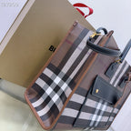 medium freya tote bag 40cm dark brown