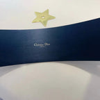 cd saddle belt with pouch black calfskin