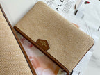 LV saint jacques 22cm tote bag basket raffia brown leather