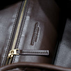 BV Large Intrecciato 54cm Hobo Bag Chocolate Calfskin