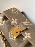 favorite 24 dove cream biocolor monogram empreinte leather