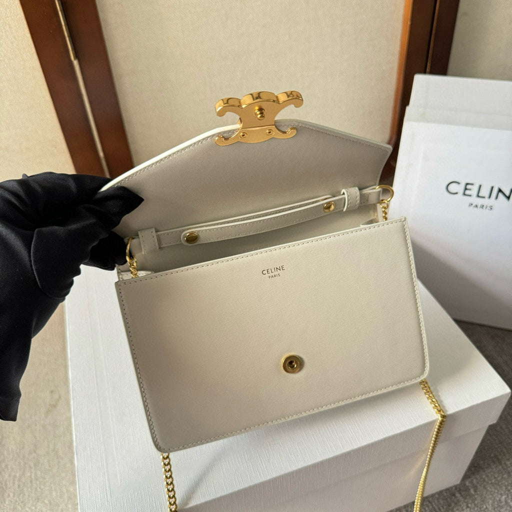 Cuir Triomphe Woc 19.5cm white calfskin ghw