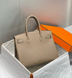HM BIRKIN 30CM BROWN TOGO LEATHER SILVER HARDWARE