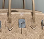 HM BIRKIN 30CM BROWN TOGO LEATHER SILVER HARDWARE