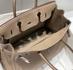 HM BIRKIN 30CM BROWN TOGO LEATHER SILVER HARDWARE