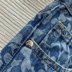 CC Jeans Printed Denim Blue and Dark Blue