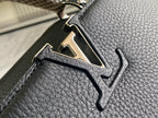 Capucines Bag Black Calfskin Leather Snake Top Handle Best Version