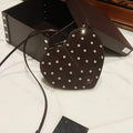 Le Coeur 21cm Burgundy Suede Shouder Bag