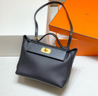 HM KELLY HANDBAG 29 BLACK CALFSKIN