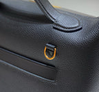 HM KELLY HANDBAG 29 BLACK CALFSKIN