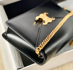 TRIOMPHE WOC 20 BLACK CALFSKIN