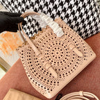 Alaia Mina 16 Bag Beige Vienne Wave Calfskin