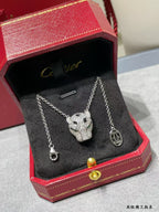 Panthère de Cartier Pendant White Gold Necklace
