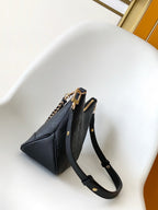 LV Boulogne GM Black Monogram Empreinte Grained Calfskin