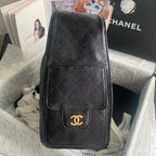 25C Hobo Bag 31cm Black Calfskin