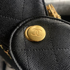 25C Hobo Bag 31cm Black Calfskin