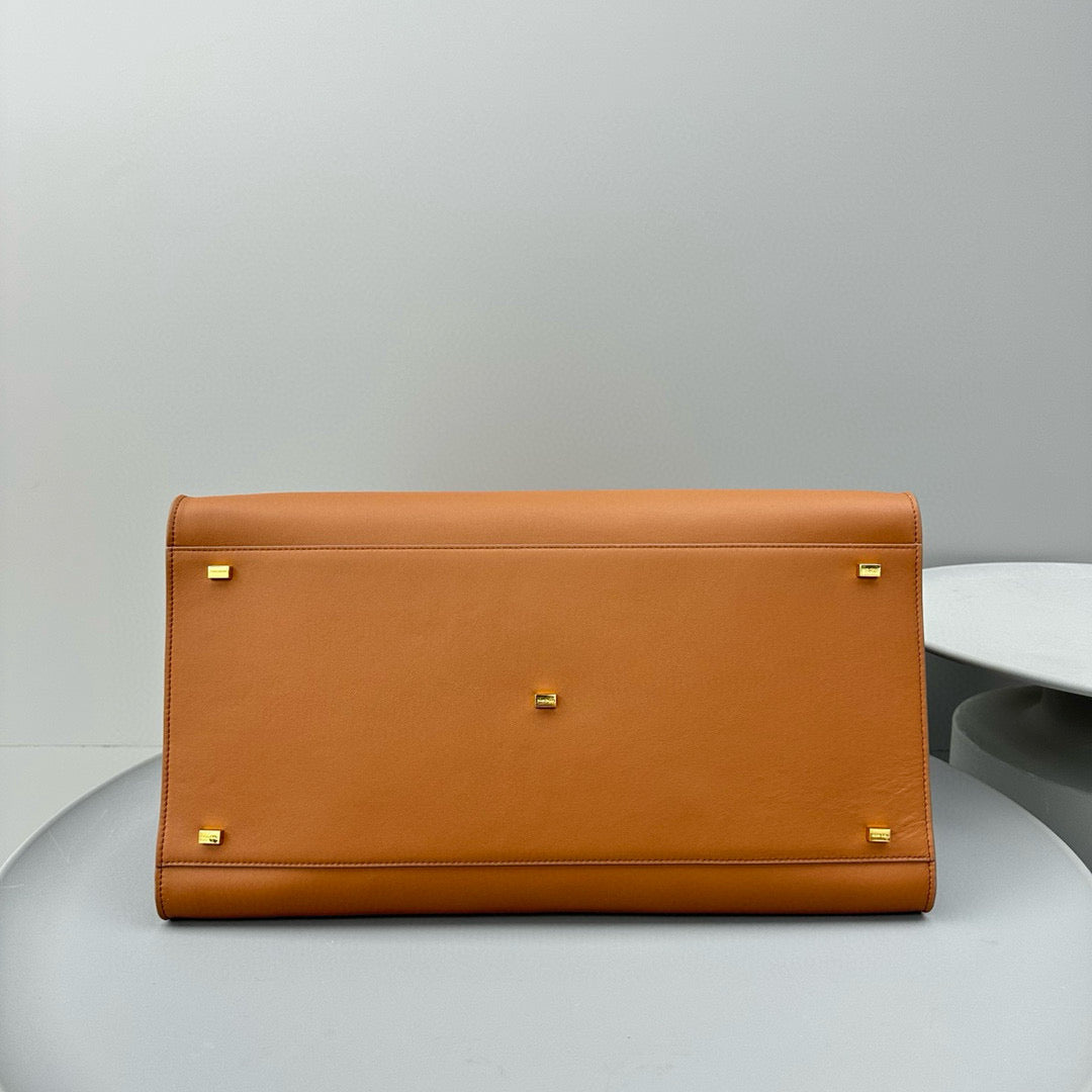The Row Margaux 12 Brown Leather