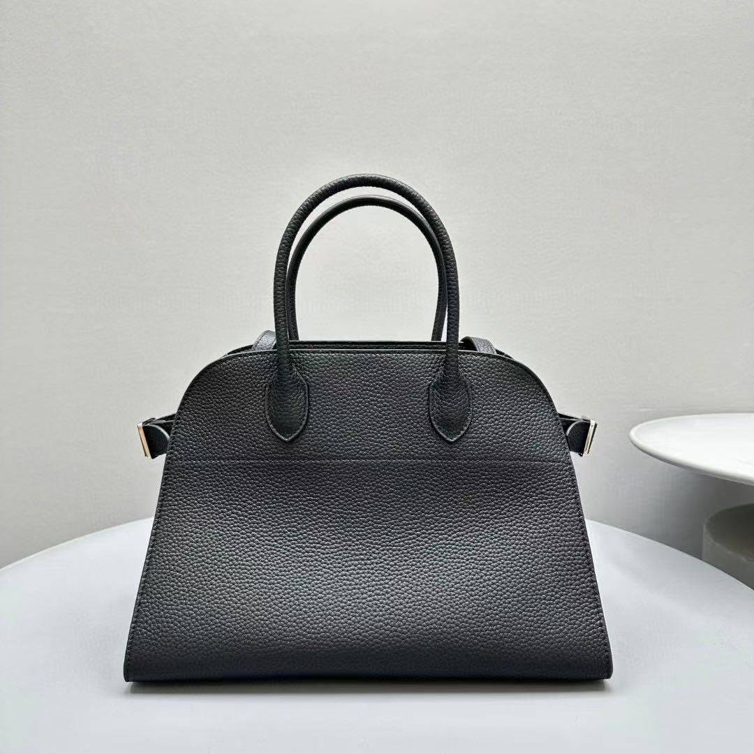 The Row Margaux 10 Black Leather