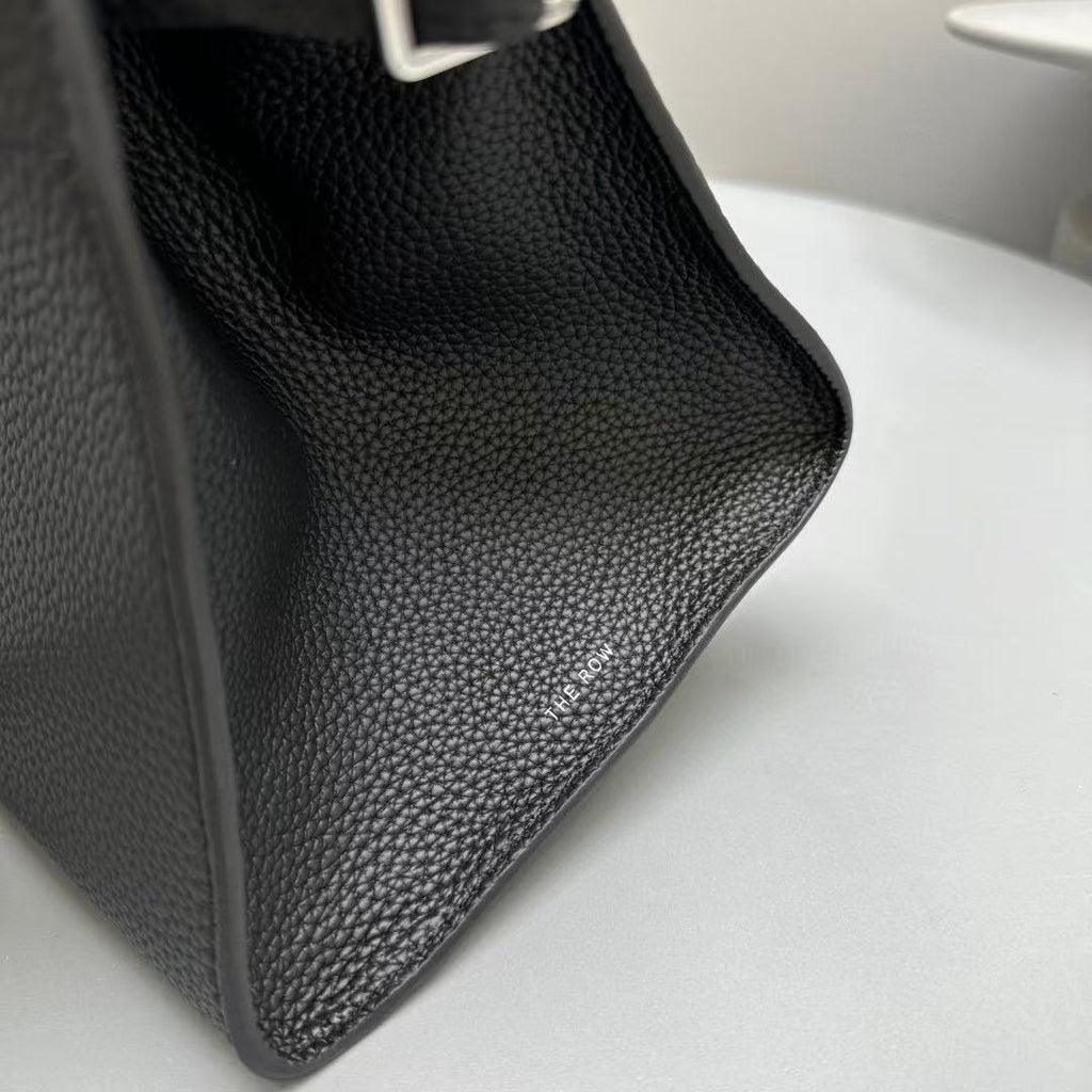 The Row Margaux 17 Black Leather