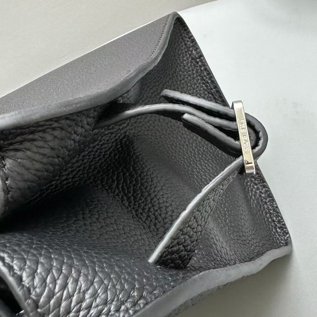 The Row Margaux 15 Black Leather