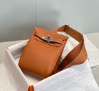 HM HAC A DOS PM 26CM GOLD TOGO LEATHER SILVER HARDWARE