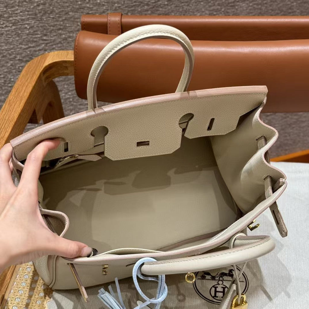 HM BIRKIN 40CM MILKY WHITE TOGO LEATHER GOLD HARDWARE