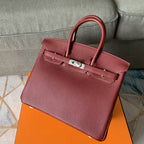 HM BIRKIN 30CM JAM CALFSKIN SILVER HARDWARE