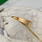 BV 24 Mini Jodie 28 White Lambskin Gold Hardware