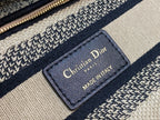 CD 24 Women Mini Lady D-lite Bag Brown Toile de Jouy Embroidery