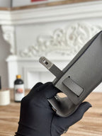 HM Mini Kelly 19cm Charcoal Epsom Silver Hardware