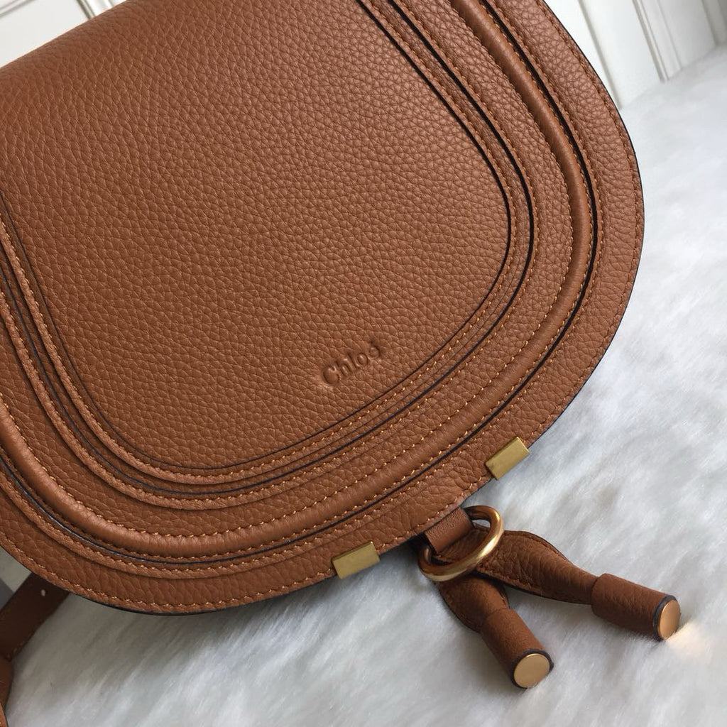 Marcie Cross-Body Bag Brown Calfskin Ghw