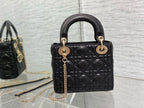 Mini Lady 17 My ACB Black Lambskin Light Gold Hardware
