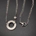 LOVE NECKLACE ADJUSTABLE 2 DIAMOND
