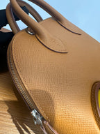 HM Bolide Mini 19cm Gold Epsom Leather on Yellow Wheels