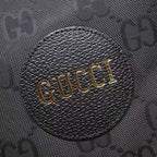 Gucci Off The Grid Medium Tote Bag Black Polyester and Leather