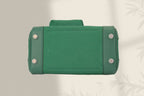 HM Birkin Cargo 25CM Velvet Green Silver Buckle Swift Leather and Canvas