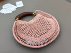 Chloe Summer Banana Hobo Bag Summery Beige In Raffia