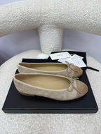 CC 25A Ballet Flat Grey Dark Brown Suede